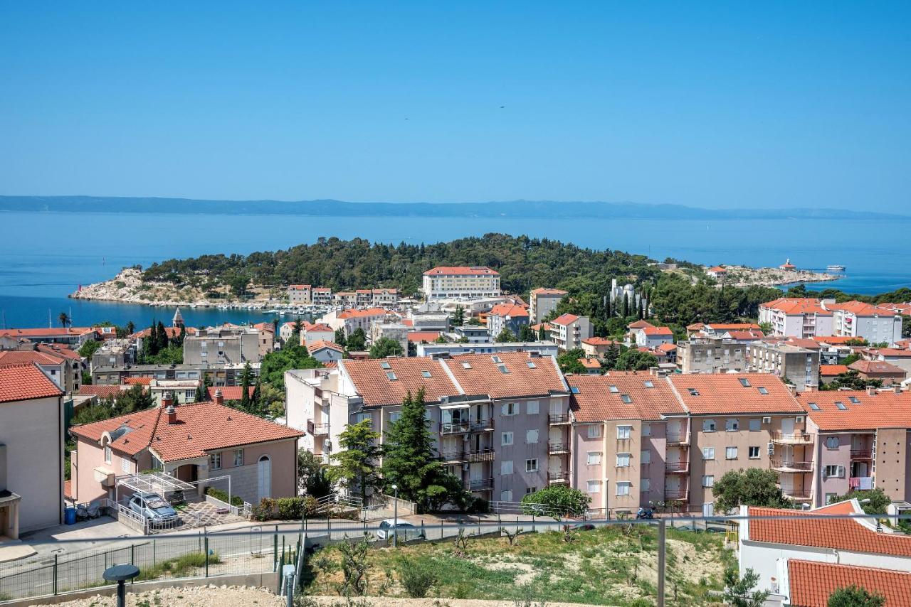 Luxury Adria Sea & City View Apartment Makarska Bagian luar foto