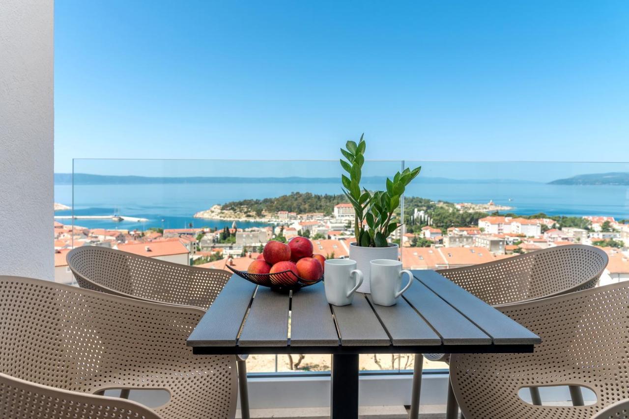 Luxury Adria Sea & City View Apartment Makarska Bagian luar foto