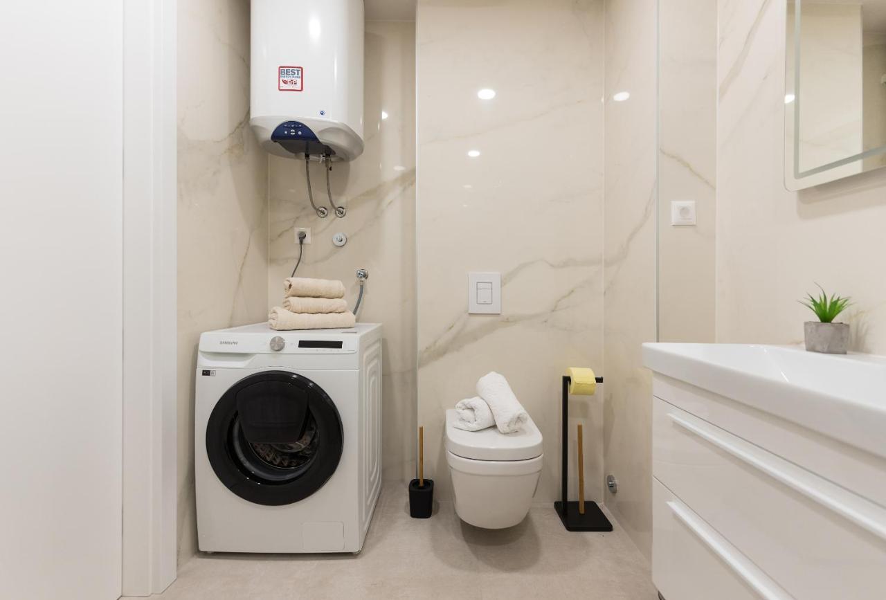 Luxury Adria Sea & City View Apartment Makarska Bagian luar foto