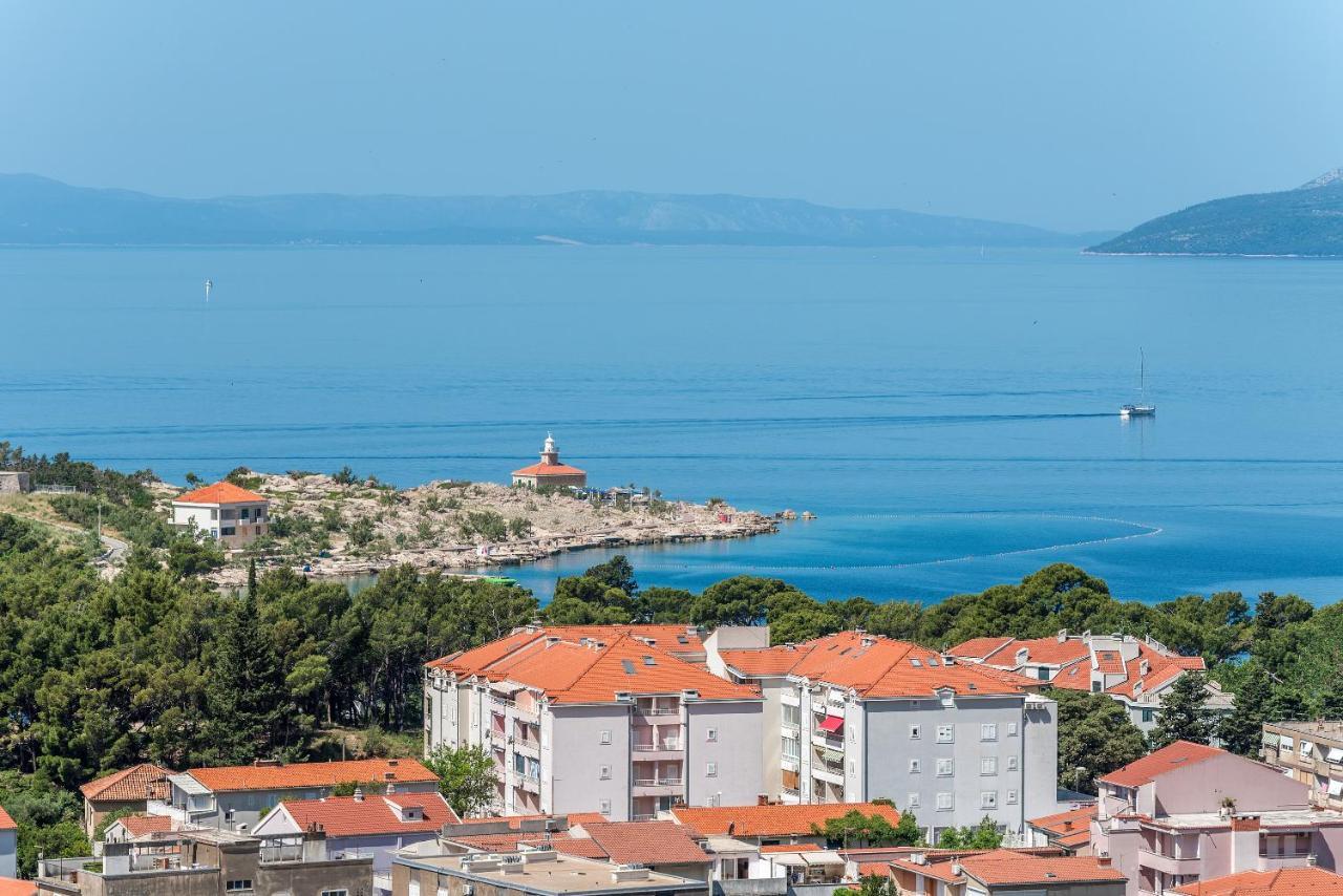Luxury Adria Sea & City View Apartment Makarska Bagian luar foto